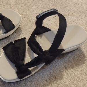 Woman's platform orthopedic comfort sandals.